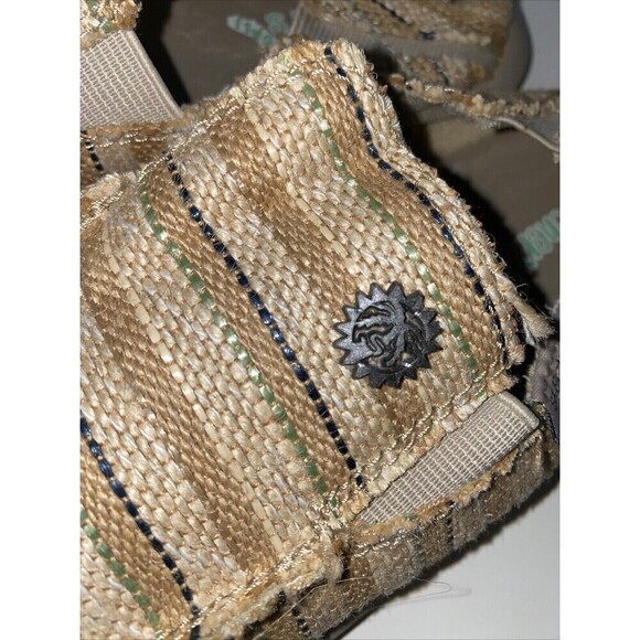 Skechers Raffia Stripe Slip On Shoes Summer Natural Size 6 - Picture 8 of 8